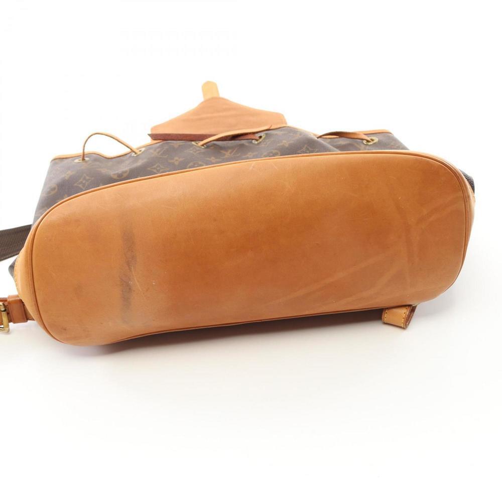 LOUIS VUITTON Brown Monogram Leather Backpack - Picture 9 of 11